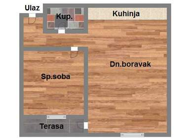 Dvosoban stan, Novi Sad, prodaja, 44m2, 136970e, id959328